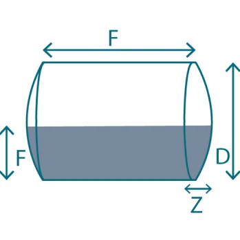 horizontal elliptical tank